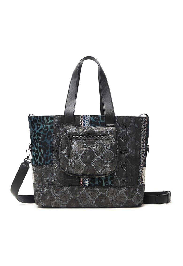 DESIGUAL Шопинг чанта с животинска шарка - Pepit.bg