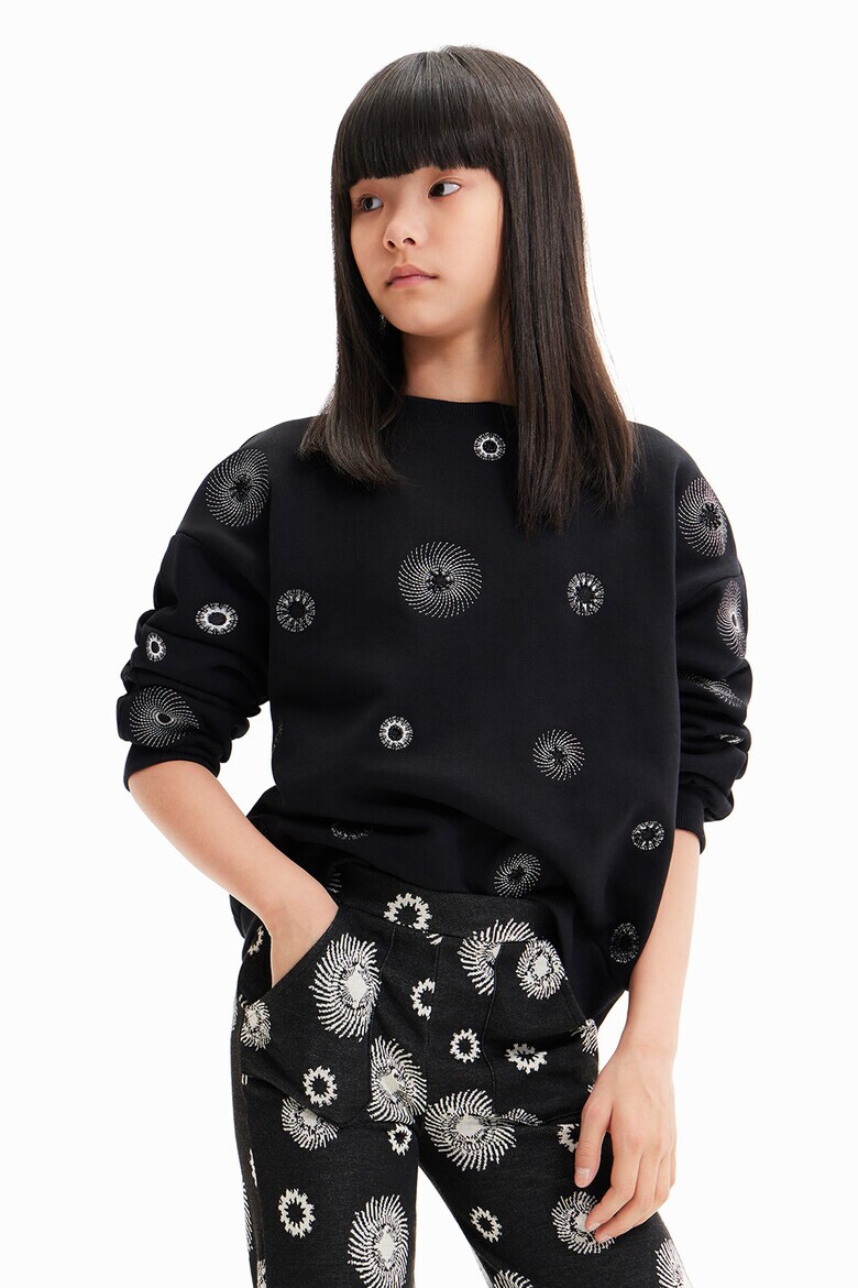 DESIGUAL Суитшърт с бродерии - Pepit.bg