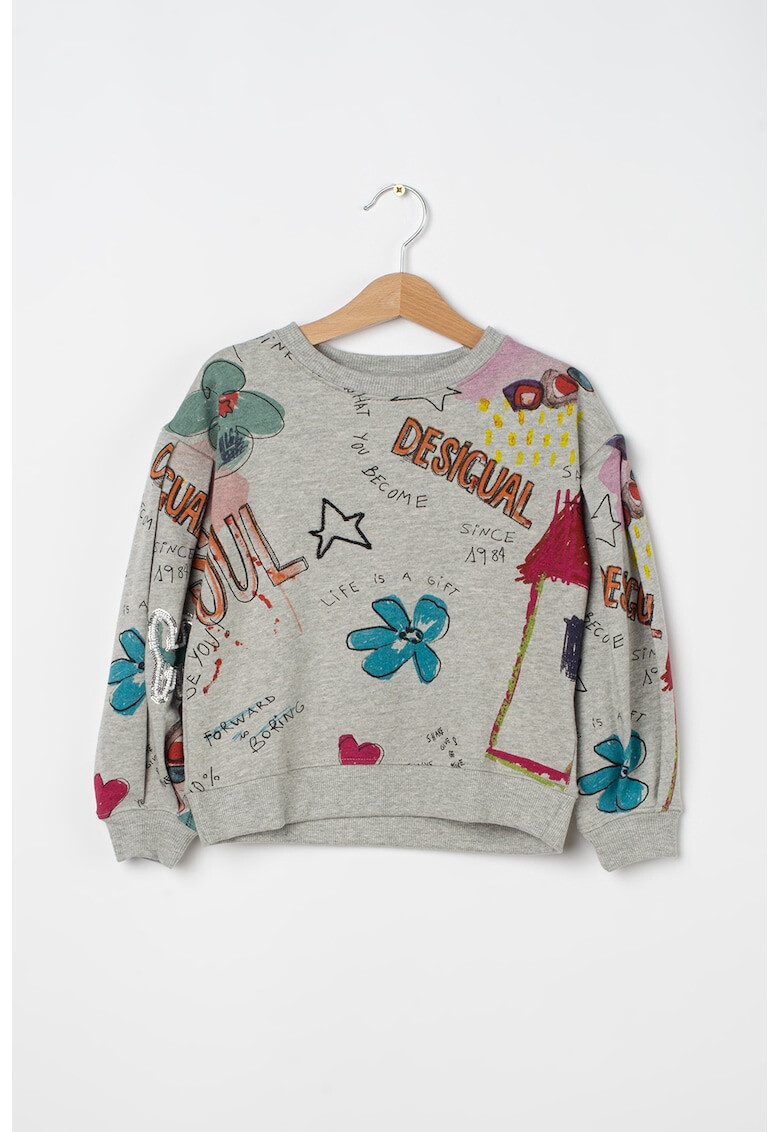 DESIGUAL Суитшърт с десен - Pepit.bg