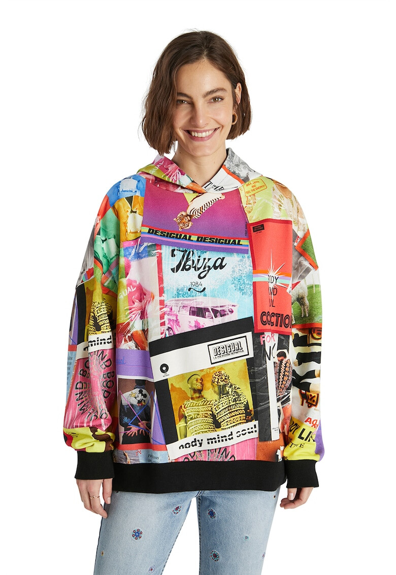 DESIGUAL Суитшърт с шарки - Pepit.bg
