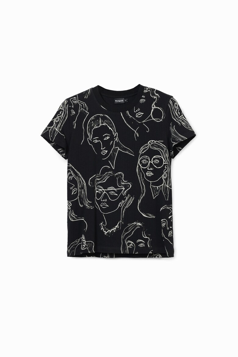 DESIGUAL Тениска с фигурален принт - Pepit.bg