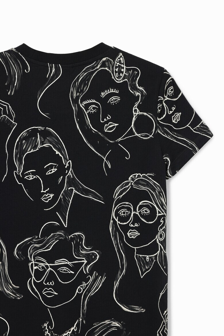 DESIGUAL Тениска с фигурален принт - Pepit.bg