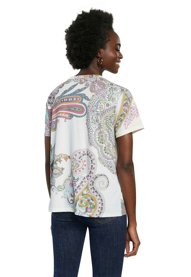 DESIGUAL Тениска с индийска шарка - Pepit.bg