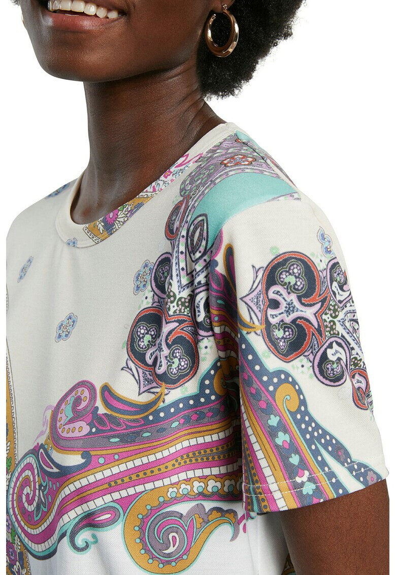 DESIGUAL Тениска с индийска шарка - Pepit.bg