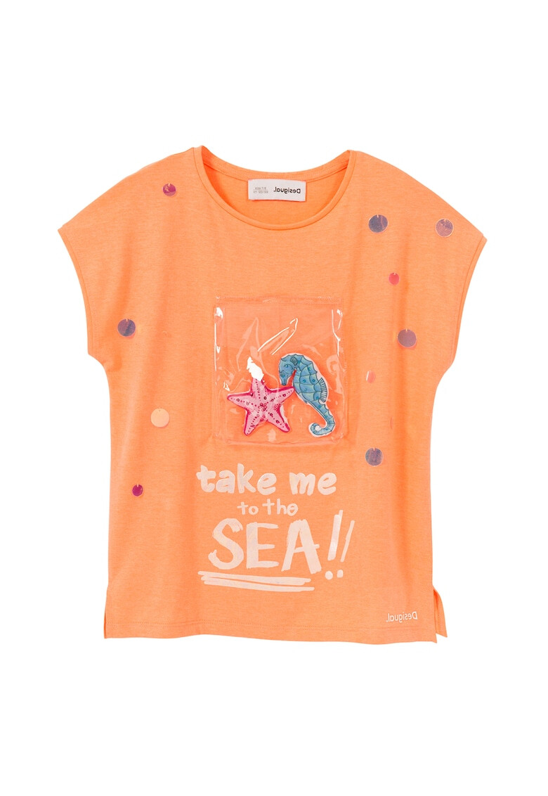 DESIGUAL Тениска с морска тема - Pepit.bg