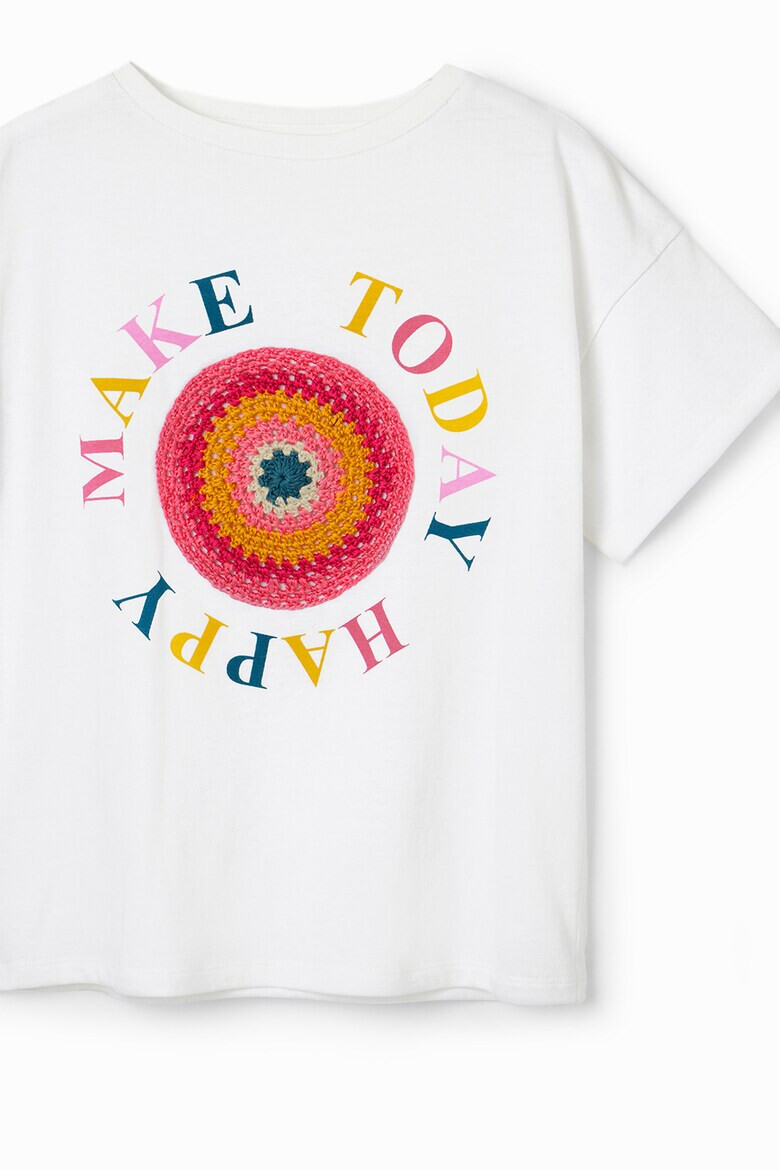 DESIGUAL Тениска с надпис - Pepit.bg