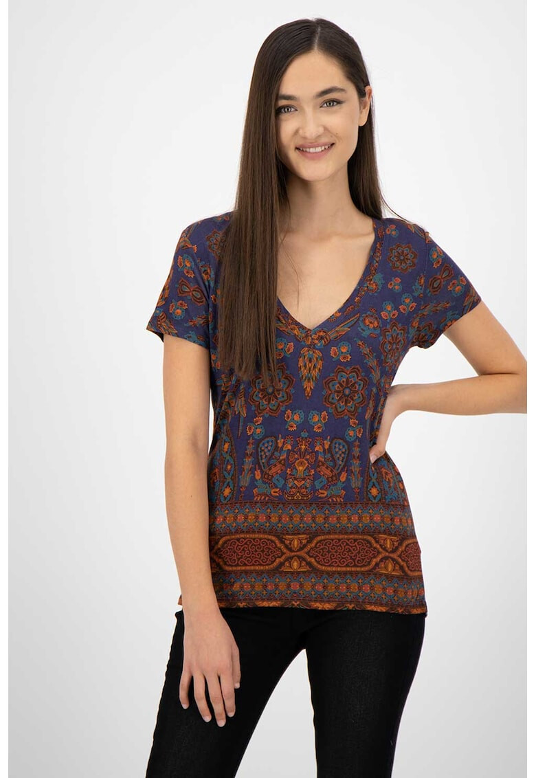 DESIGUAL Тениска с шпиц - Pepit.bg