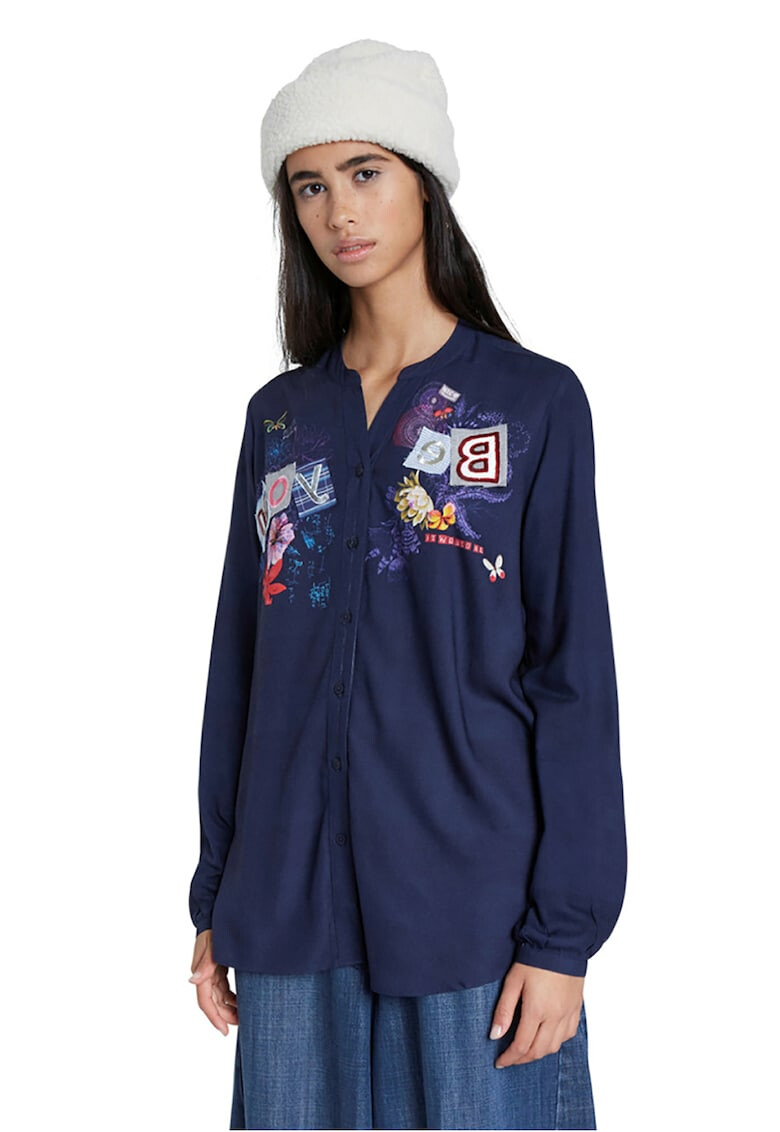 DESIGUAL Вискозна риза с десен - Pepit.bg