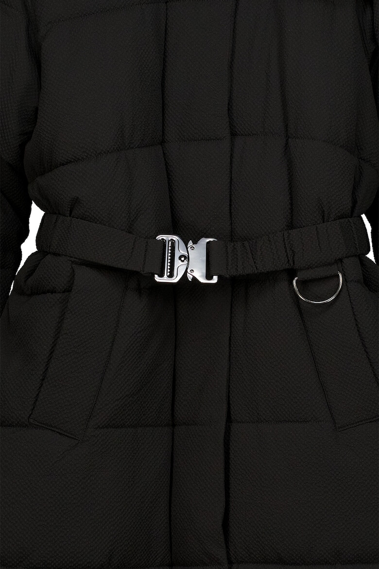 DESIGUAL Зимно яке с колан - Черен - Pepit.bg