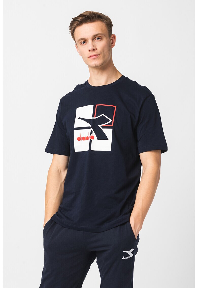 Diadora Памучна тениска Frame с лого - Pepit.bg