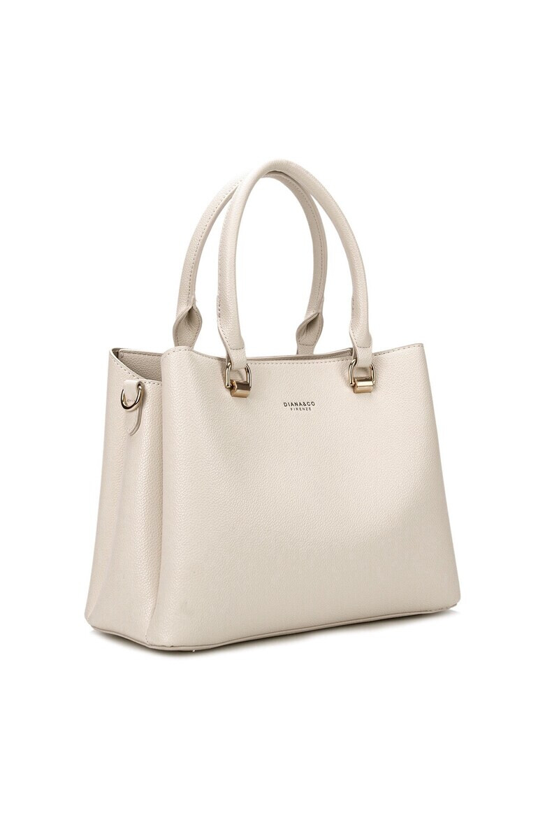DianaCo Шопинг чанта от еко кожа - Бежов - Pepit.bg
