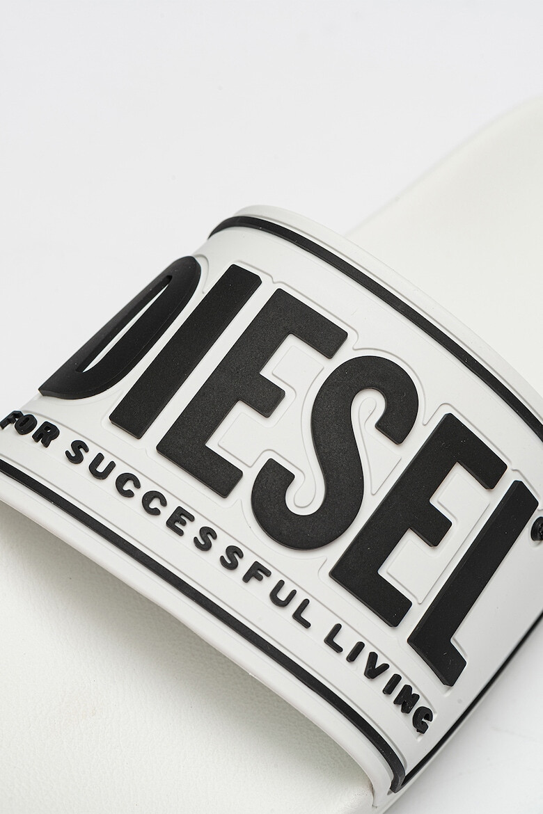 Diesel Гумени чехли Mayemi с релефно лого - Бял - Pepit.bg