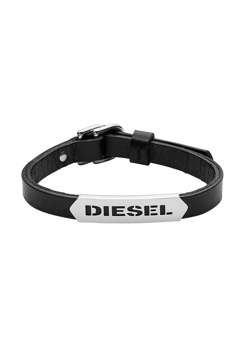 Diesel Черна кожена гривна - Pepit.bg