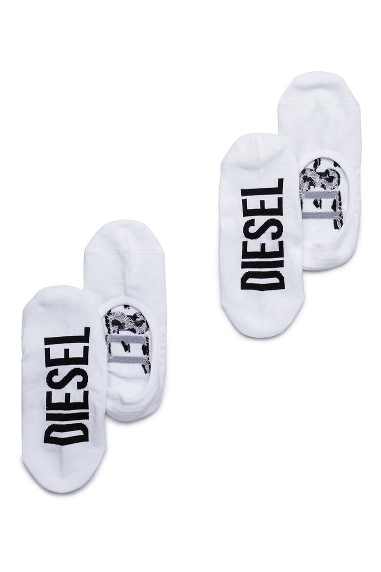 Diesel Изрязани чорапи с лого - 2 чифта - Pepit.bg
