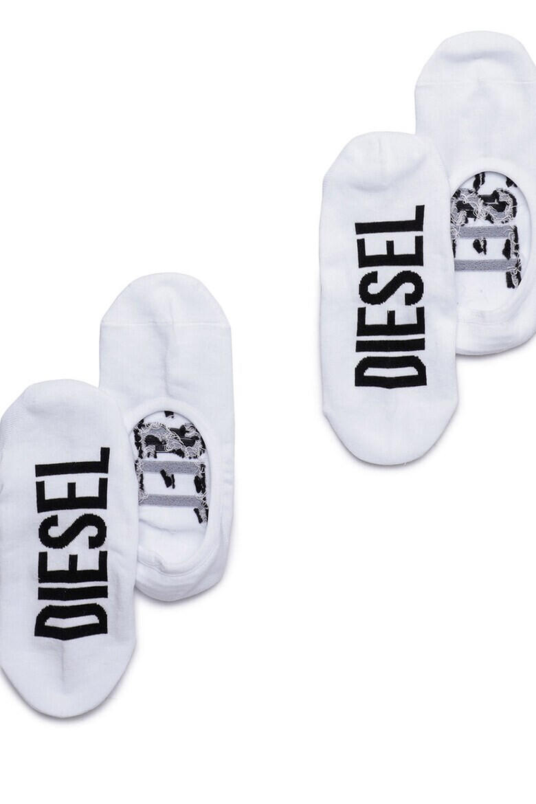 Diesel Изрязани чорапи с лого - 2 чифта - Pepit.bg