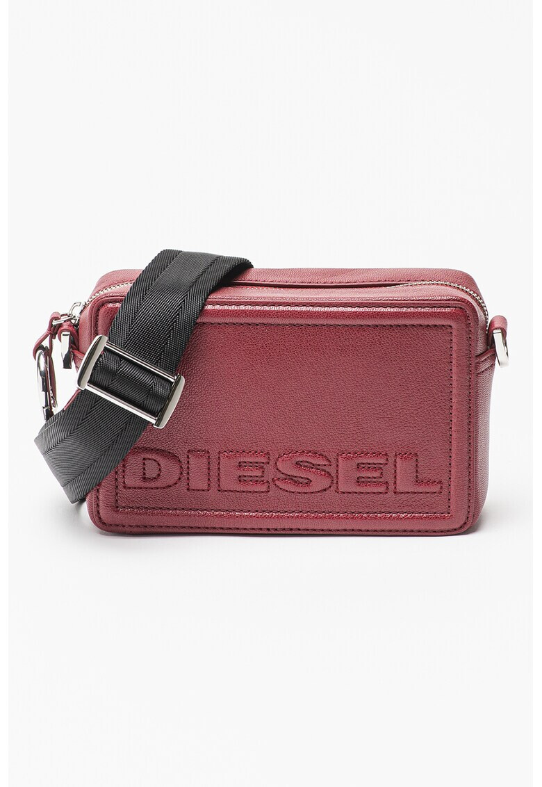 Diesel Кожена чанта с релефно лого - Pepit.bg