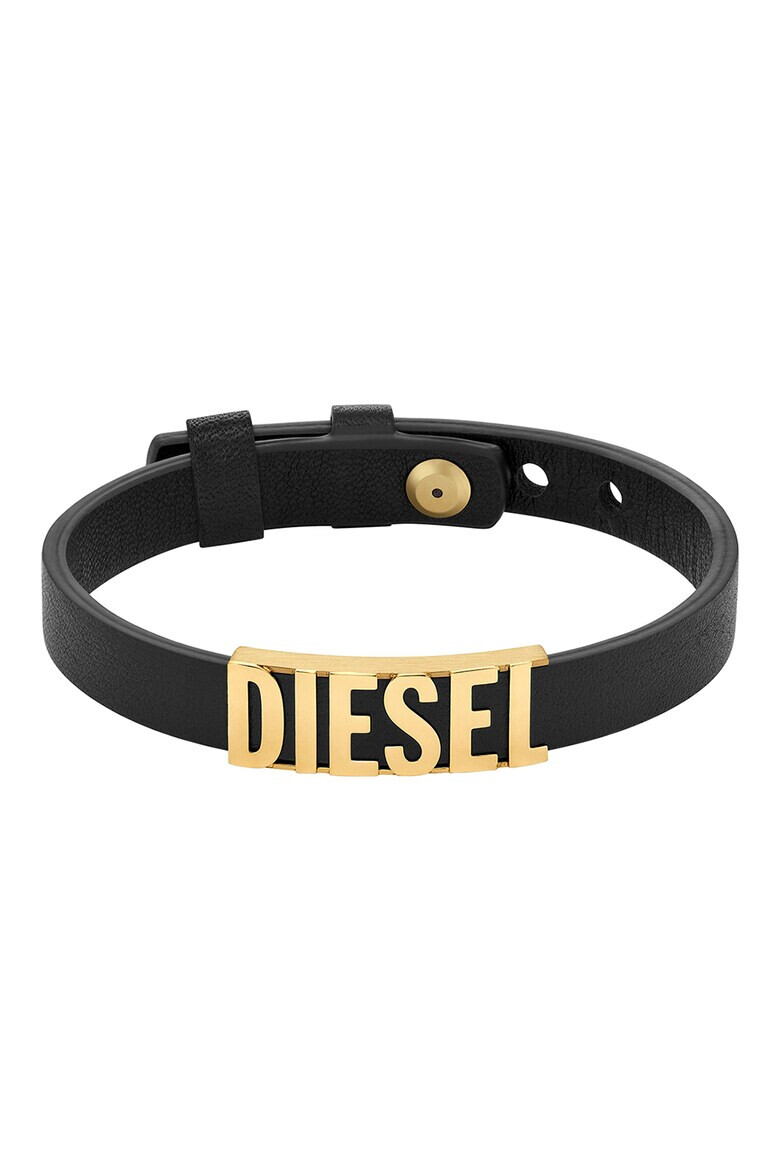 Diesel Кожена гривна с лого - Pepit.bg