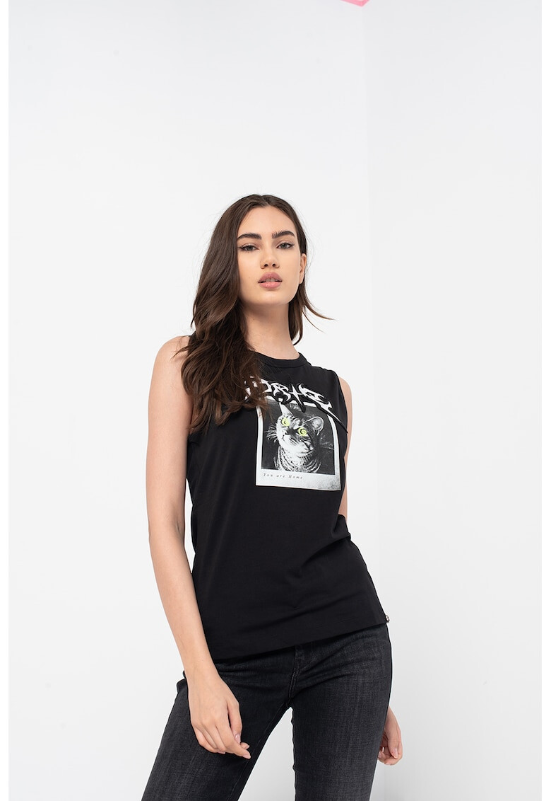 Diesel Памучен топ T-Leslee Cat - Pepit.bg