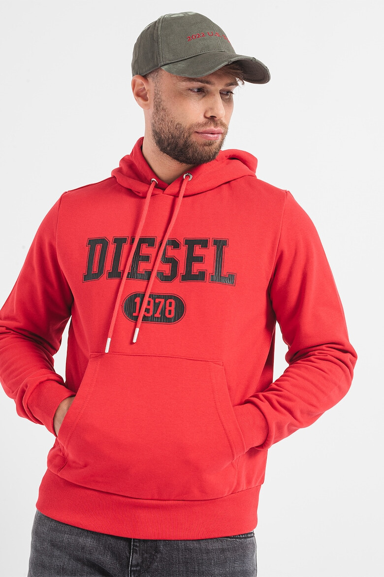 Diesel Памучно худи Ginn с лого - Pepit.bg