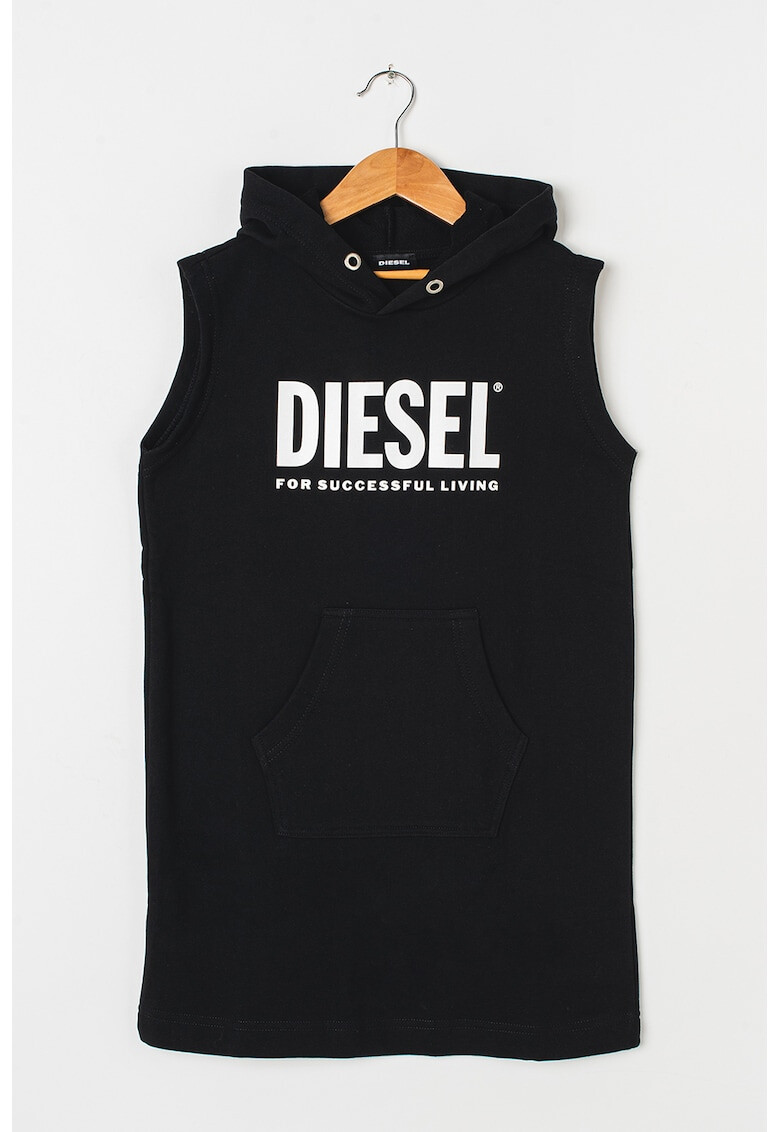 Diesel Рокля с качулка и лого - Pepit.bg