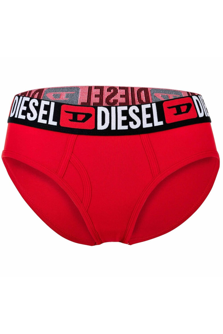 Diesel Слипове с памук - 3 чифта - Червен/Бял/Черен - Pepit.bg