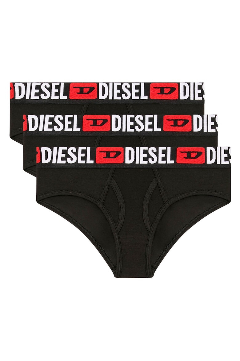 Diesel Слипове с памук - 3 чифта - Черен - Pepit.bg