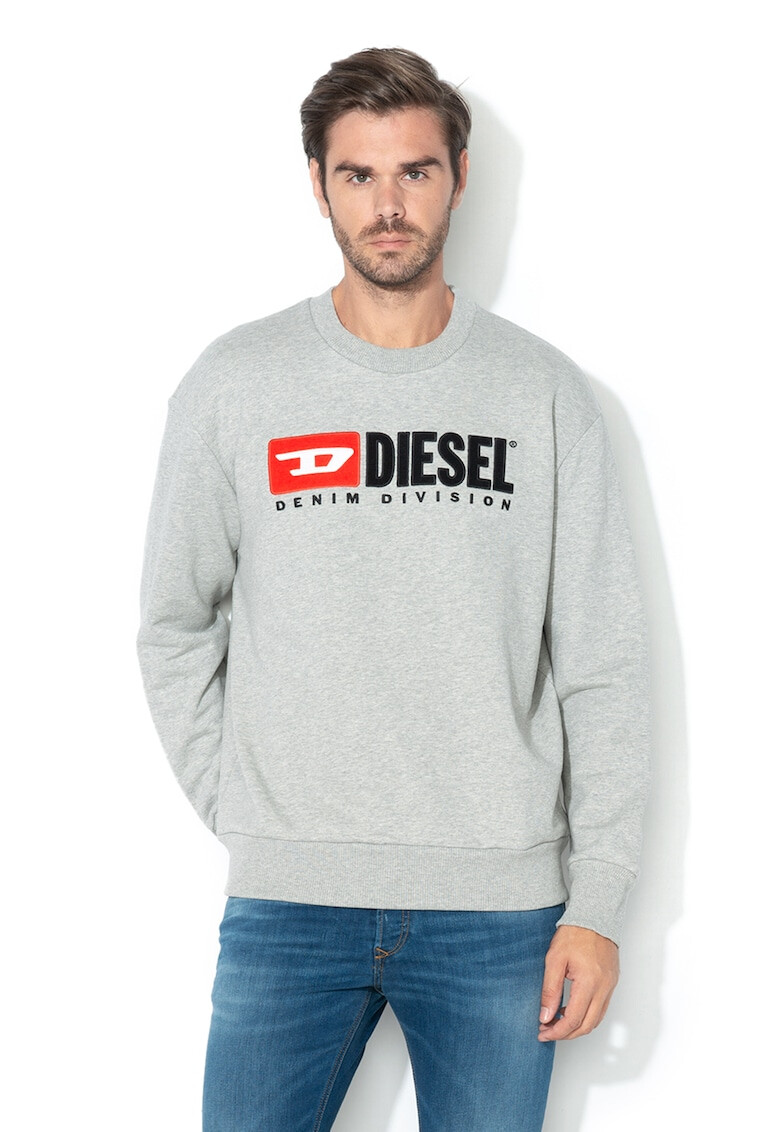 Diesel Суитшърт S-Crew-Division с бродирано лого - Pepit.bg