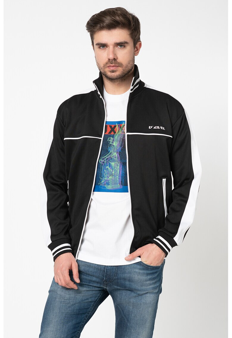 Diesel Суитшърт S-Roots с цип и лого - Pepit.bg