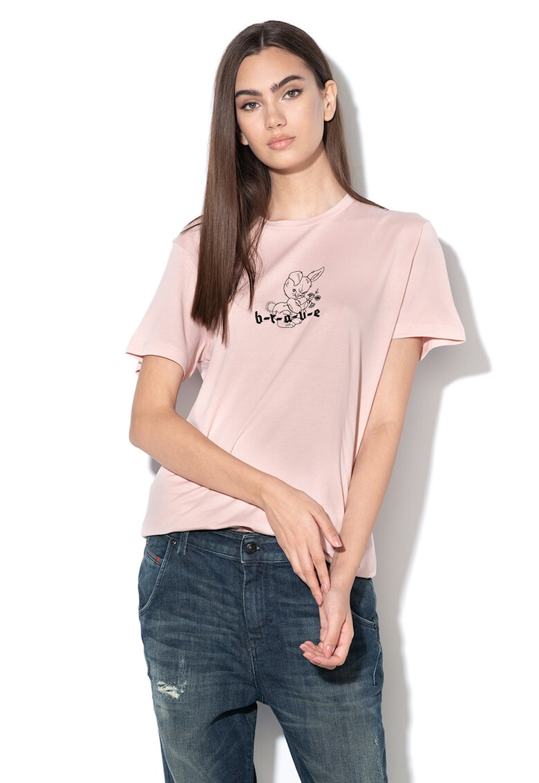 Diesel Тениска Flavia с бродерия - Pepit.bg