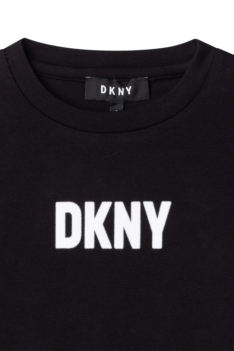 DKNY Блуза с овално деколте и лого - Pepit.bg