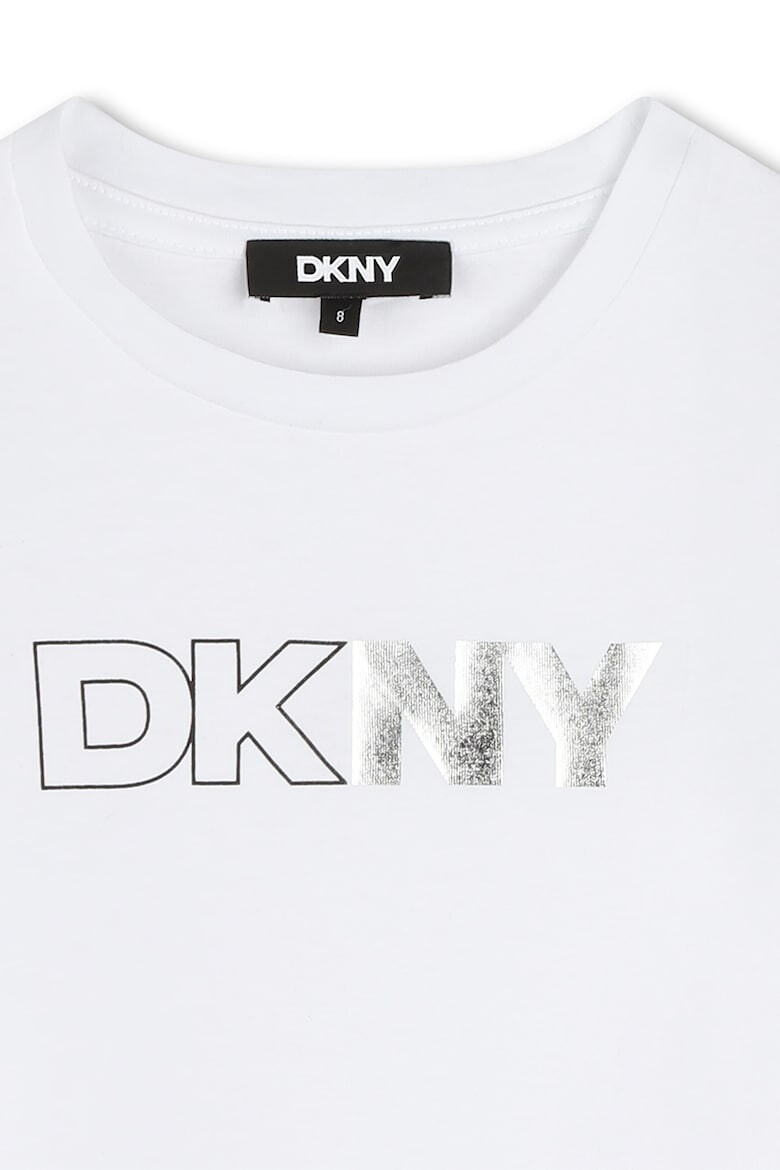 DKNY Блуза с овално деколте и лого - Pepit.bg