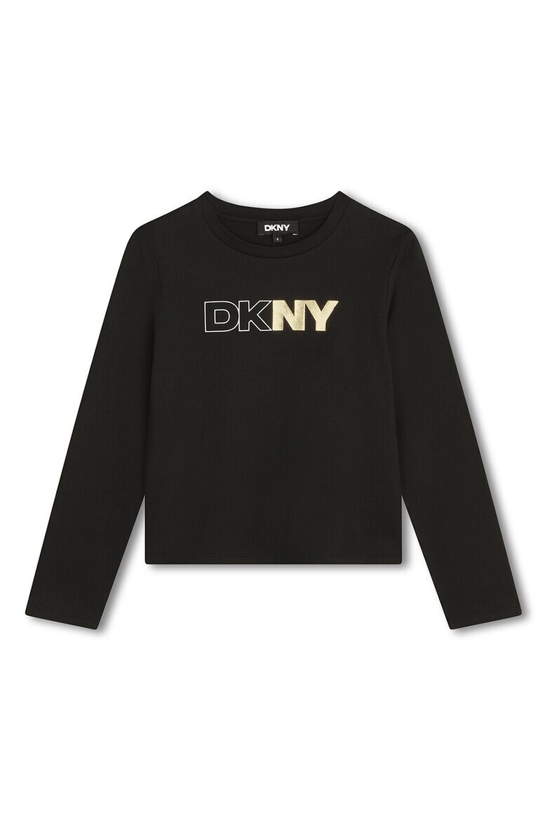 DKNY Блуза с овално деколте и лого - Pepit.bg