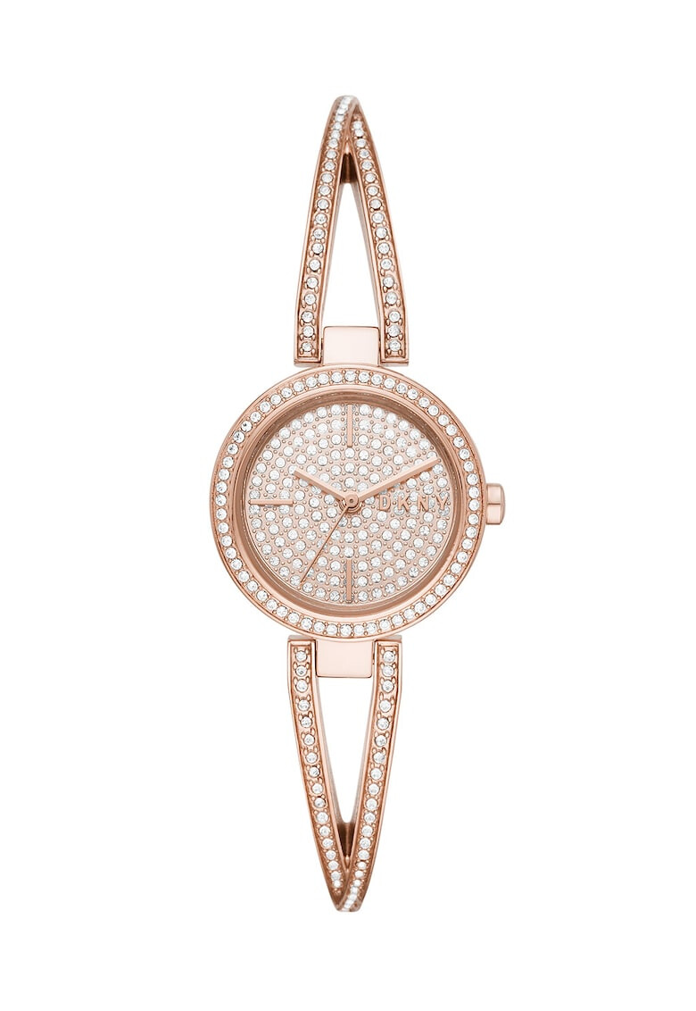 DKNY Часовник от инокс с кристали - Pepit.bg
