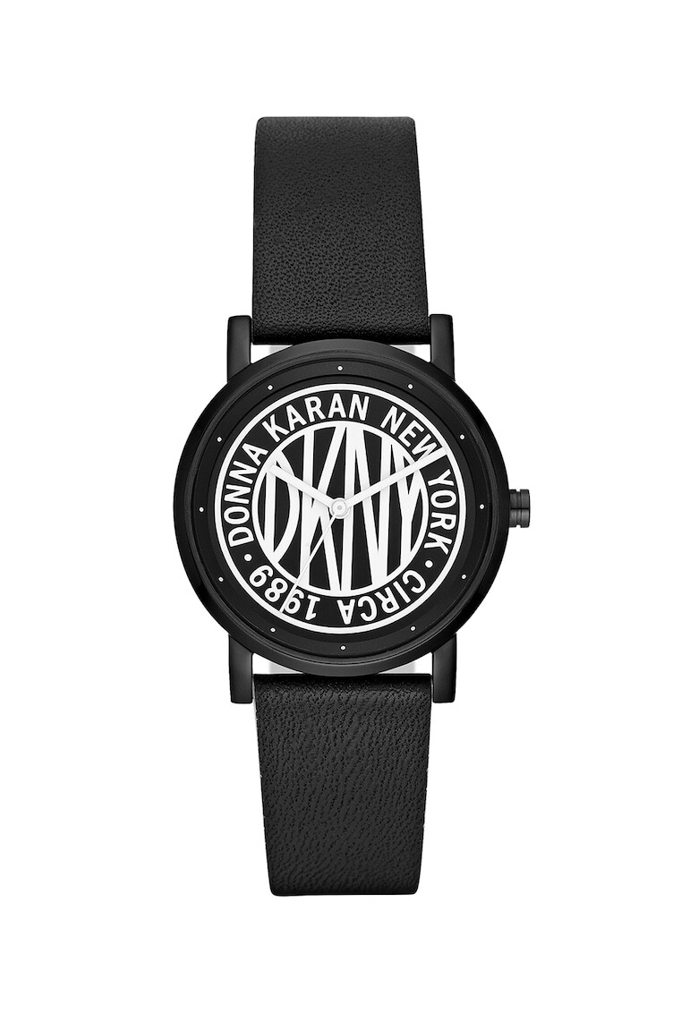 DKNY Часовник с кожена каишка - Pepit.bg