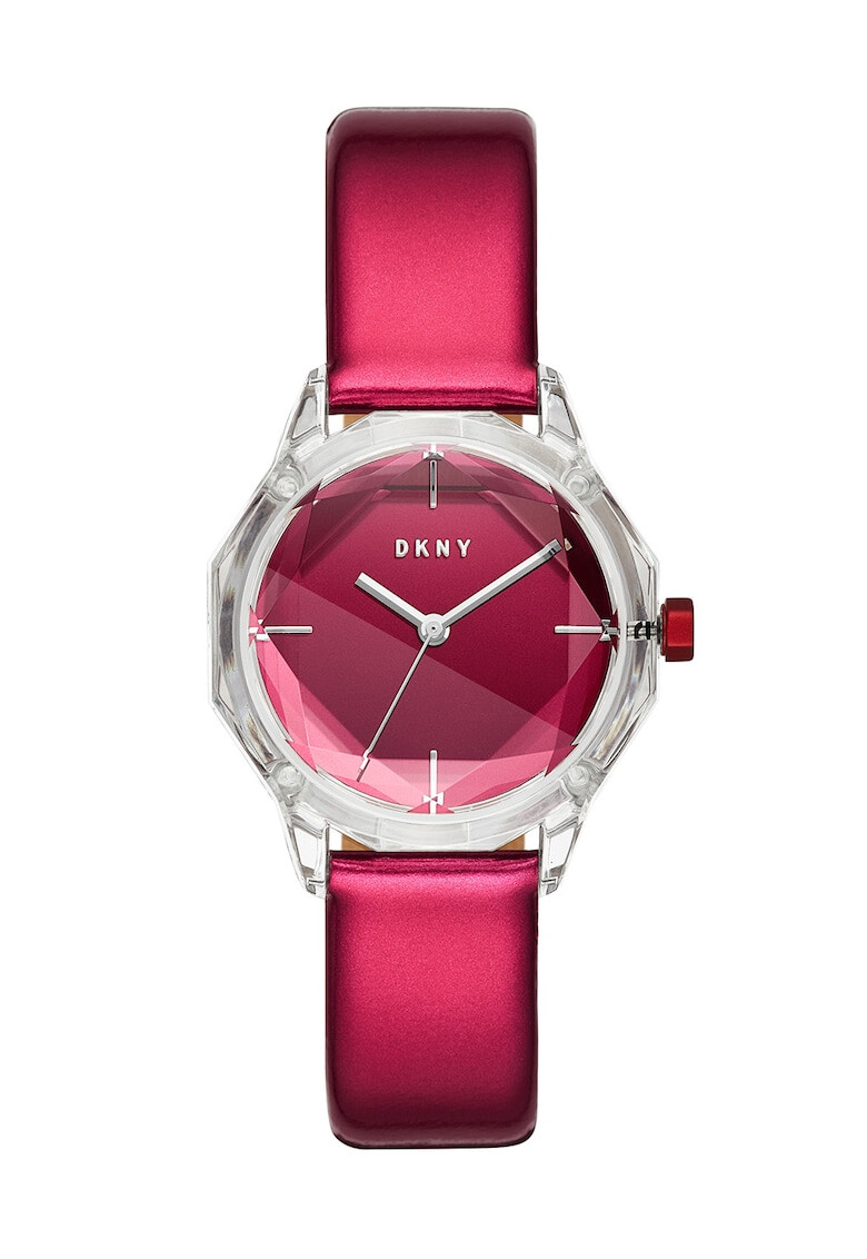 DKNY Часовник с кожена каишка - Pepit.bg