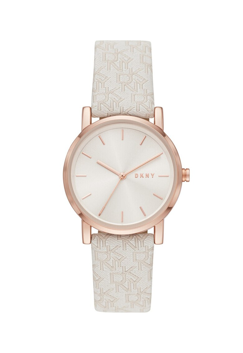 DKNY Часовник с монограмна каишка - Pepit.bg