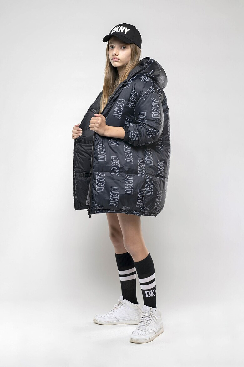 DKNY Двулицево яке с лого - Pepit.bg