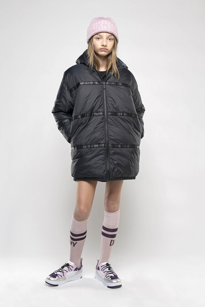 DKNY Двулицево яке с лого - Pepit.bg
