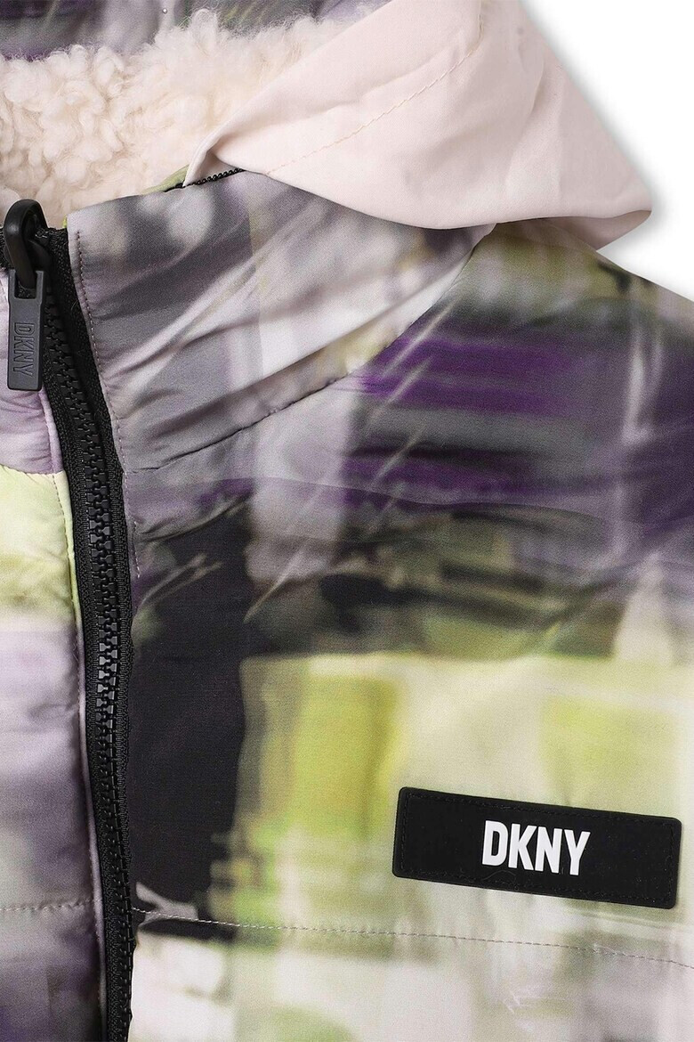 DKNY Двулицево зимно яке с отделяща се качулка - Pepit.bg