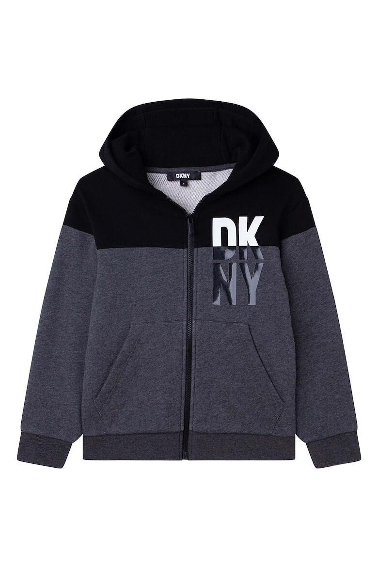 DKNY Худи с цип и лого - Pepit.bg