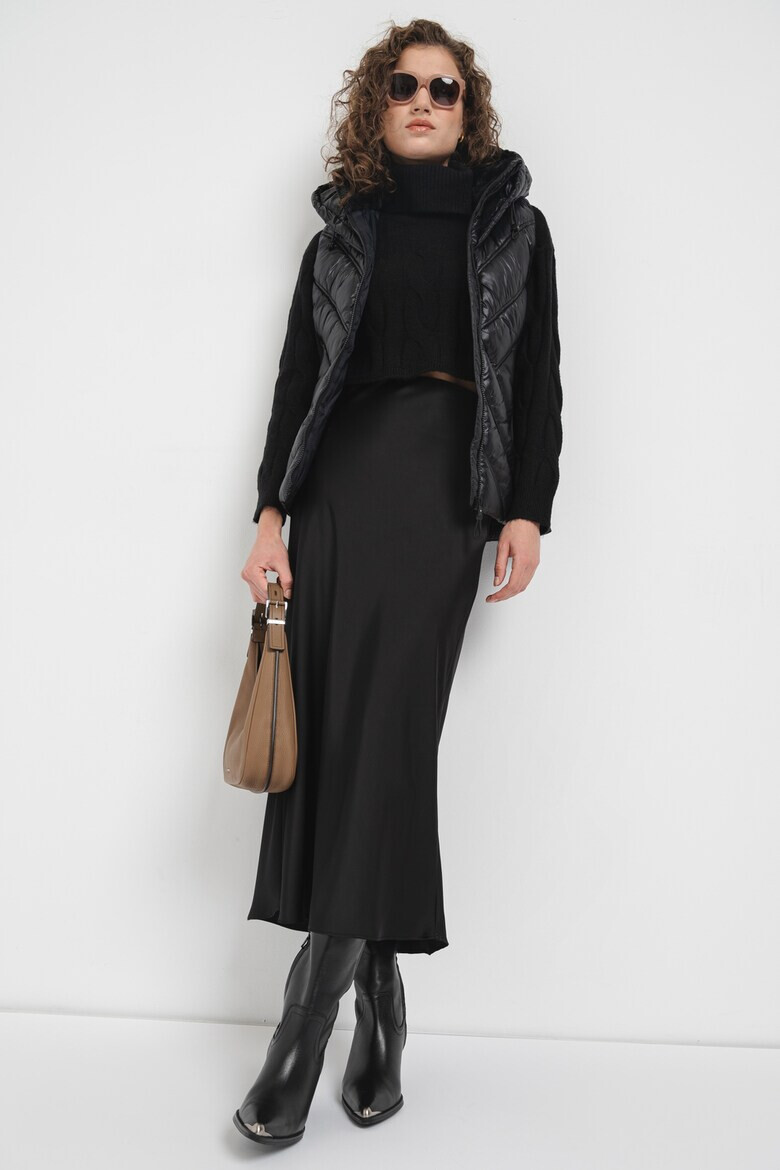 DKNY Капитониран елек с качулка - Pepit.bg