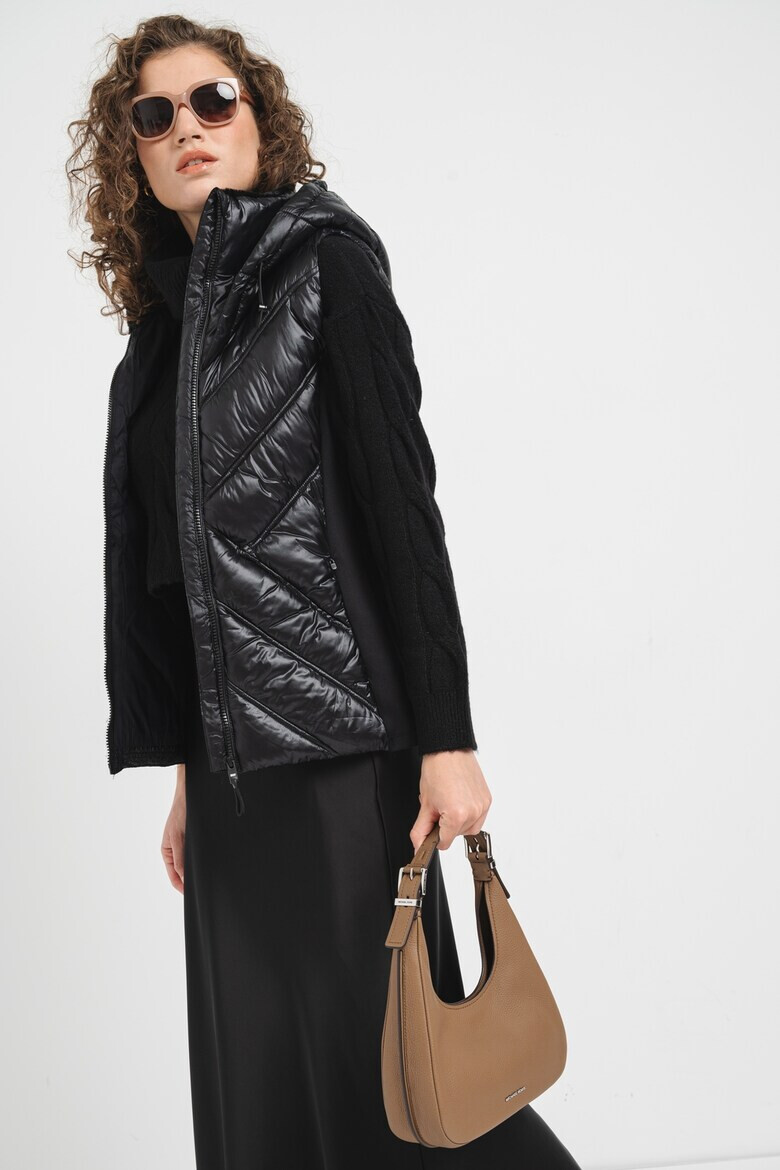 DKNY Капитониран елек с качулка - Pepit.bg