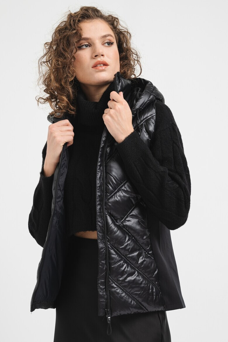 DKNY Капитониран елек с качулка - Pepit.bg