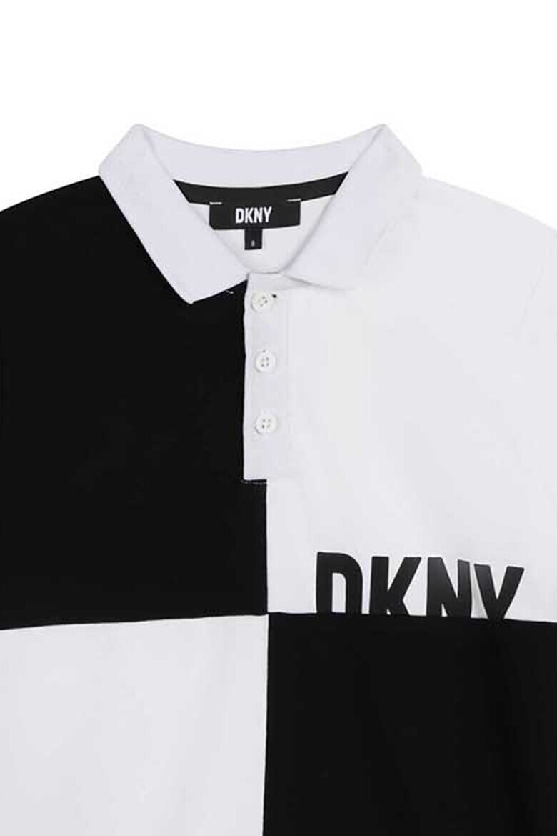 DKNY Карирана тениска с яка - Pepit.bg