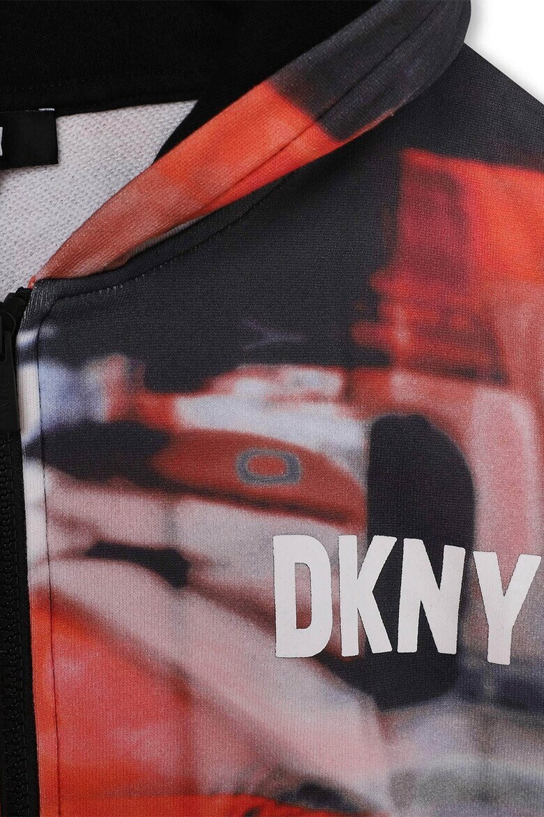 DKNY Худи с щампа и цип - Pepit.bg