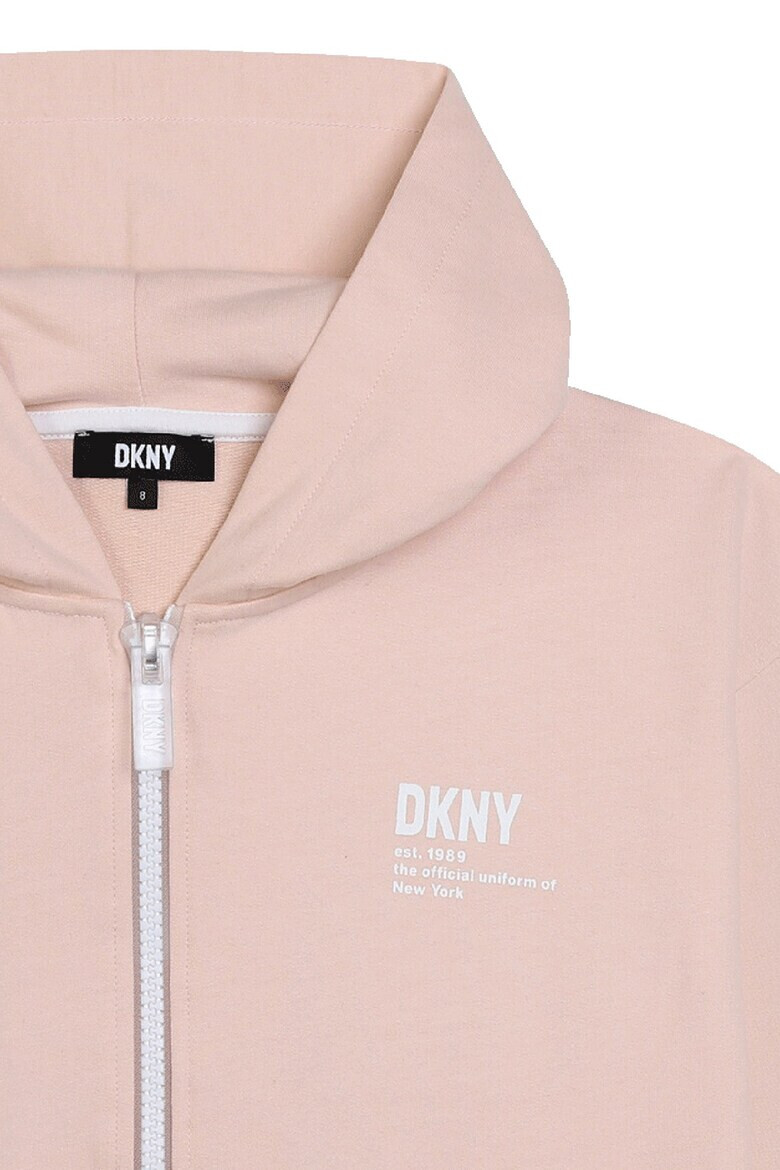 DKNY Худи с цип и лого - Pepit.bg