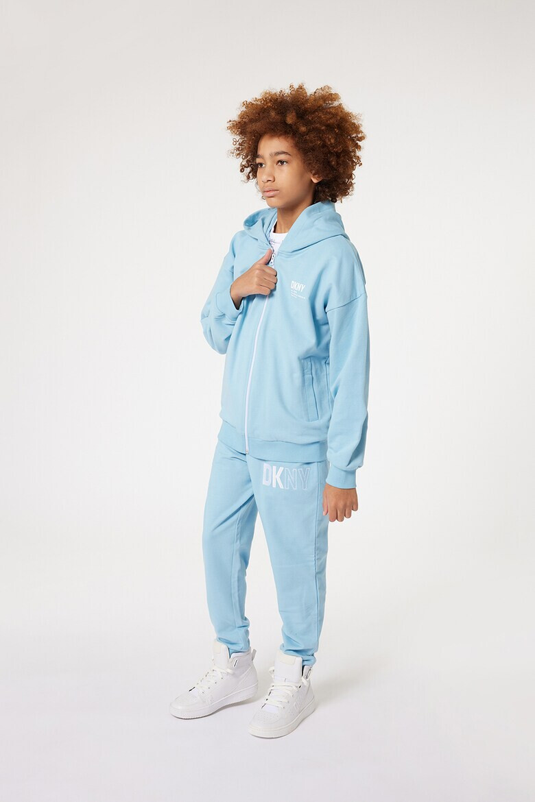DKNY Худи с цип и лого - Pepit.bg