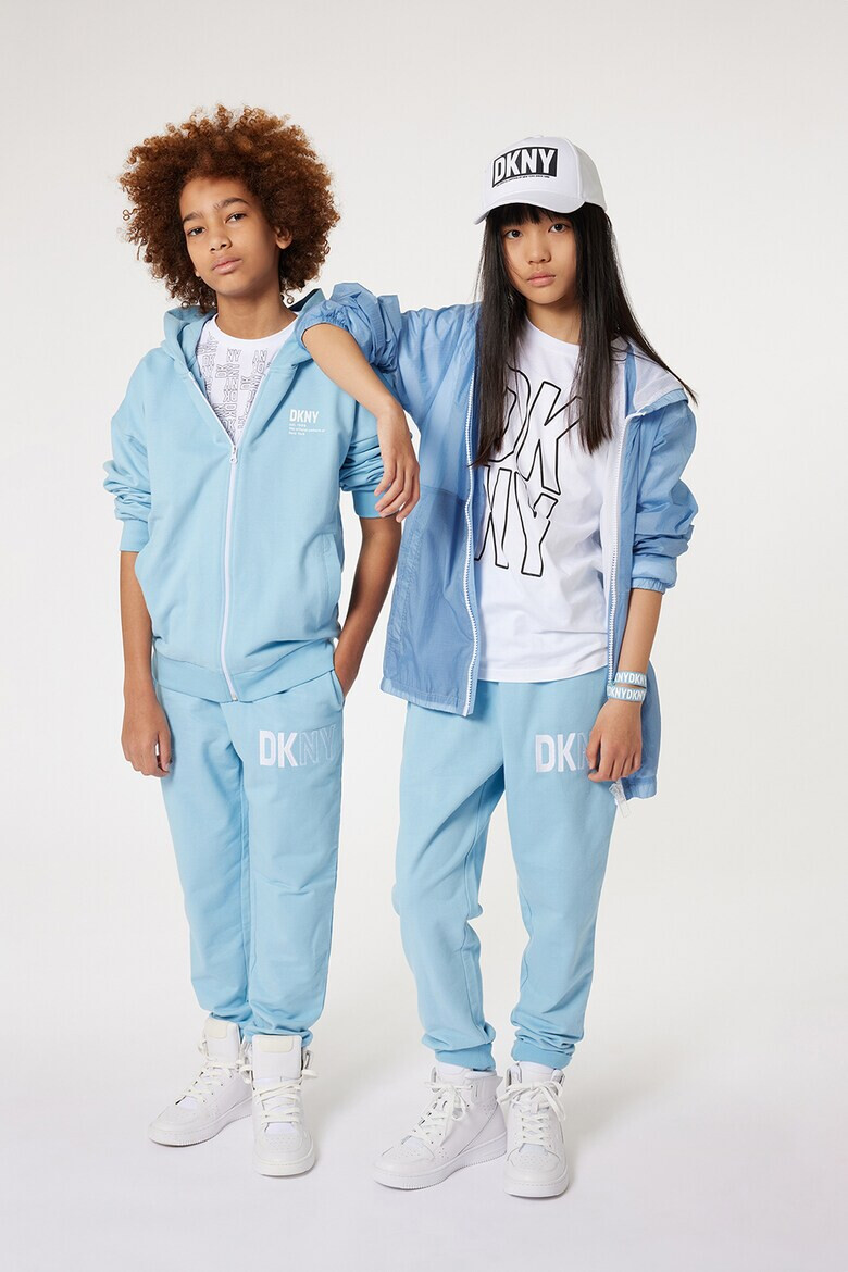 DKNY Худи с цип и лого - Pepit.bg