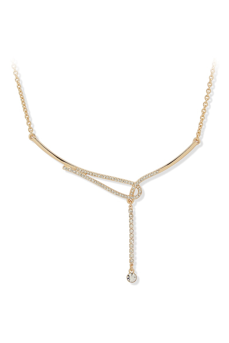 DKNY Колие с месинг с кристали - Pepit.bg