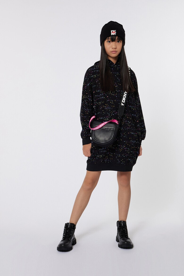 DKNY Кожени боти с лачена кожа - Pepit.bg